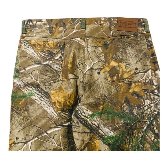 Mens Wrangler Pro Gear Realtree Camo Pants W38xL31 Hardwoods Hunting Waking - Picture 11 of 12